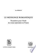 Le mensonge romanesque