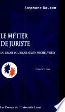 Le métier de juriste