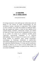 Le Meurtre de la Desiillusion