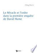 Le miracle et l'ordre dans la première enquête de David Hume