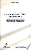 Le mirage de l'état providence