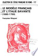 Le modèle français et l'Italie savante
