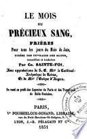 Le mois du précieux sang