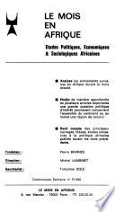 Le Mois en Afrique