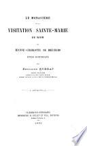 Le monastère de la Visitation Sainte-Marie de Riom et Jeanne-Charlotte de Bréchard