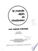 Le Monde alpin et rhodanien