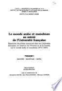 Le Monde arabe et musulman au miroir de l'université française