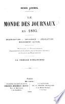 Le monde des journaux en 1895