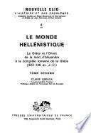 Le monde hellénistique