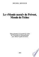 Le Monde moral de Prévost, monde de l'échec