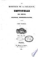Le Moniteur de la religion sentinelle des moeurs journal hebdomadaire