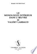Le monologue intérieur dans l'oeuvre de Valéry Larbaud