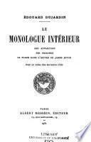 Le monologue intérieur