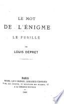Le mot de l'énigme
