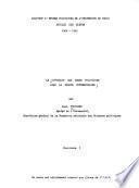 Le mouvement des idées politiques dans la France contemporaine