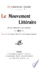 Le mouvement littéraire (petite chronique des lettres) ...