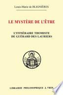 Le mystère de l'être