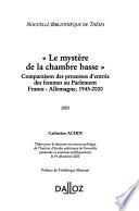 Le mystère de la chambre basse