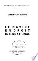 Le navire en droit international