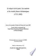 Le négoce de la paix