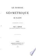 Le nombre géométrique de Platon