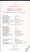 LE NOUVEAU RECUEIL NUMERO 49 DECEMBRE 1998-FEVRIER 1999