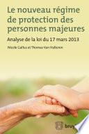 Le nouveau régime de protection des personnes majeures