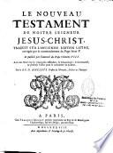 Le Nouveau Testament de N. Seigneur Jesus-Christ