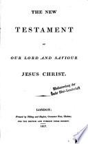 Le Nouveau Testament de notre Seigneur Jésus-Christ