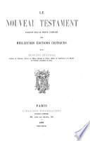 Le Nouveau Testament