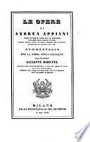 Le Opere di Andrea Appiani ... Commentario per la prima volta raccolto dall' incisore G. Beretta. [With a portrait.]