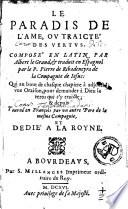 Le paradis de l'âme, ou traicté des vertus