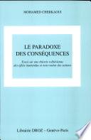 Le paradoxe des consequences