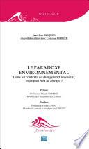 Le paradoxe environnemental