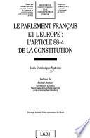 Le parlement français et l'Europe