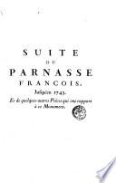 Le Parnasse françois, dedié au Roi, par m. Titon du Tillet, commissaire provincial des guerres ..