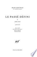Le passé défini: 1956-1957, journal