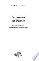 Le paysage en France