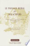 Le paysage rural et ses acteurs