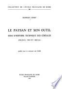Le paysan et son outil