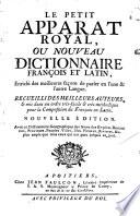 Le petit Apparat royal