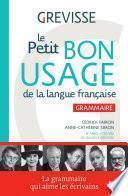 Le petit Bon usage de la langue française