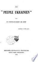 Le peuple ukrainien par un petit-russien de Kief