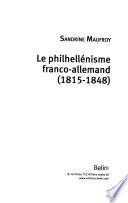 Le philhellénisme franco-allemand