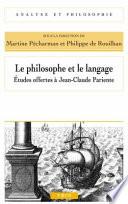 Le philosophe et le langage