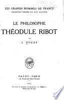 Le philosophe Théodule Ribot
