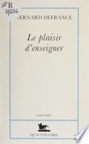 Le plaisir d'enseigner