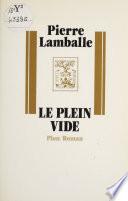 Le Plein vide