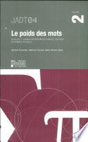 Le poids des mots (JADT vol. 2)