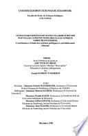 Le pouvoir constituant dans l'élaboration des nouvelles constitutions des pays d'Afrique noire francophone